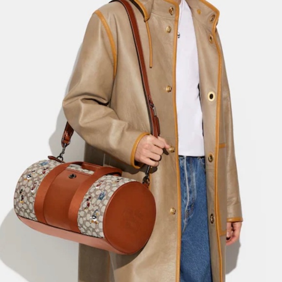 Disney X Coach Duffle In Signature Textile Jacquard NWT - Picture 12 of 12